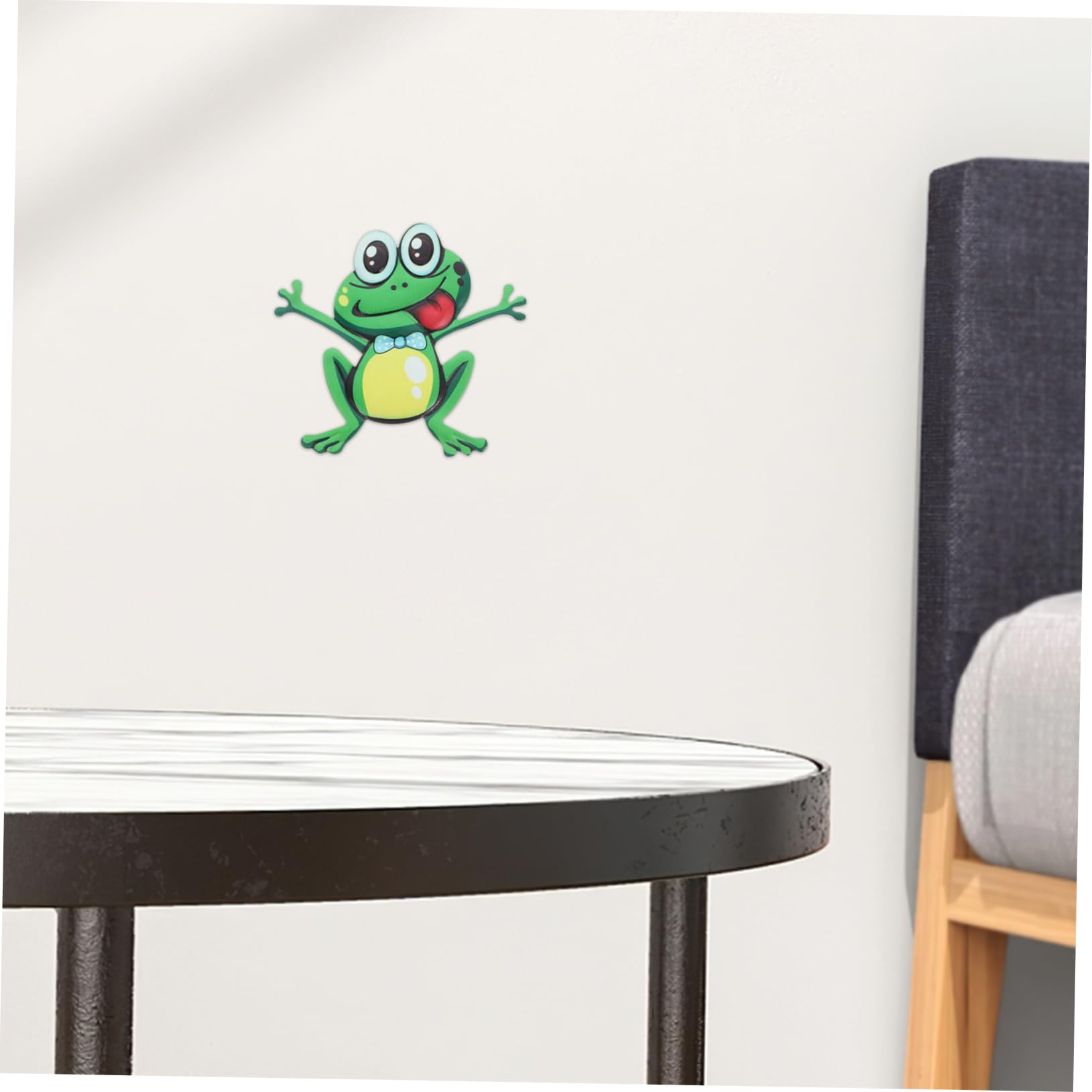 DOITOOL decorazione parete rana ferro verde 13 cm da esterno