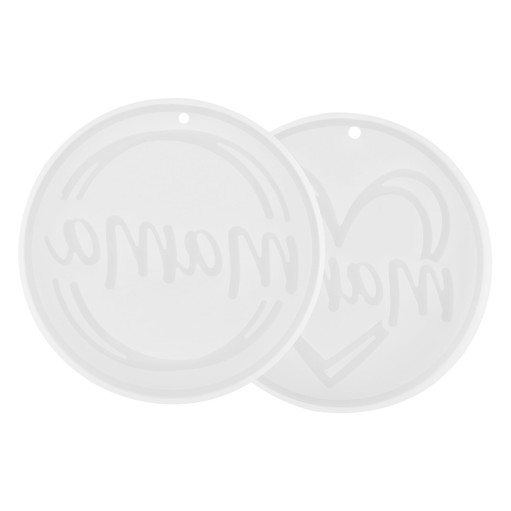 DOITOOL 2 stampi silicone Mom portachiavi resina antiaderenti