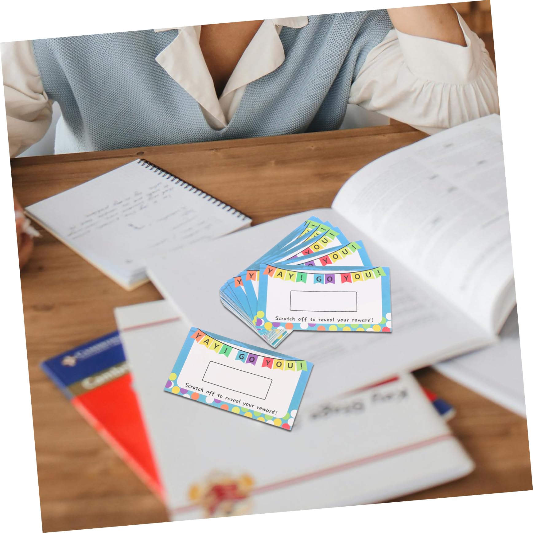 DOITOOL Carte Gratta e Vinci Personalizzabili 100 Pezzi