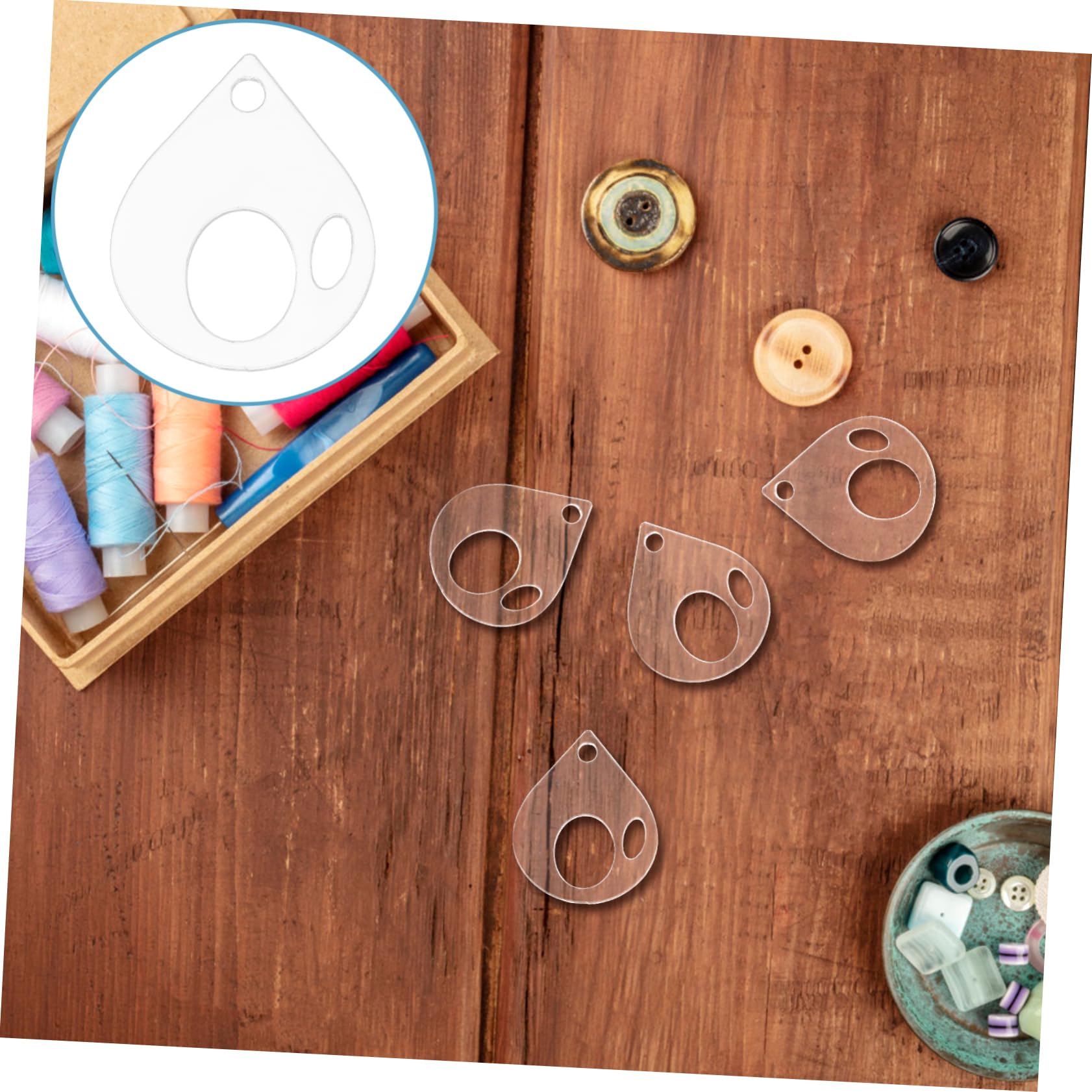 DOITOOL Organizer Fili Ricamo Acrilico 10 Pezzi 5 cm