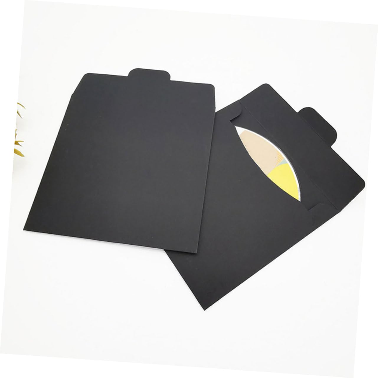 DOITOOL Buste per CD in Carta Nere 100 Pezzi Scorta Casa