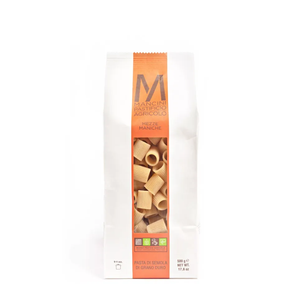 Mancini Mezze Maniche pasta 500 g trafila bronzo