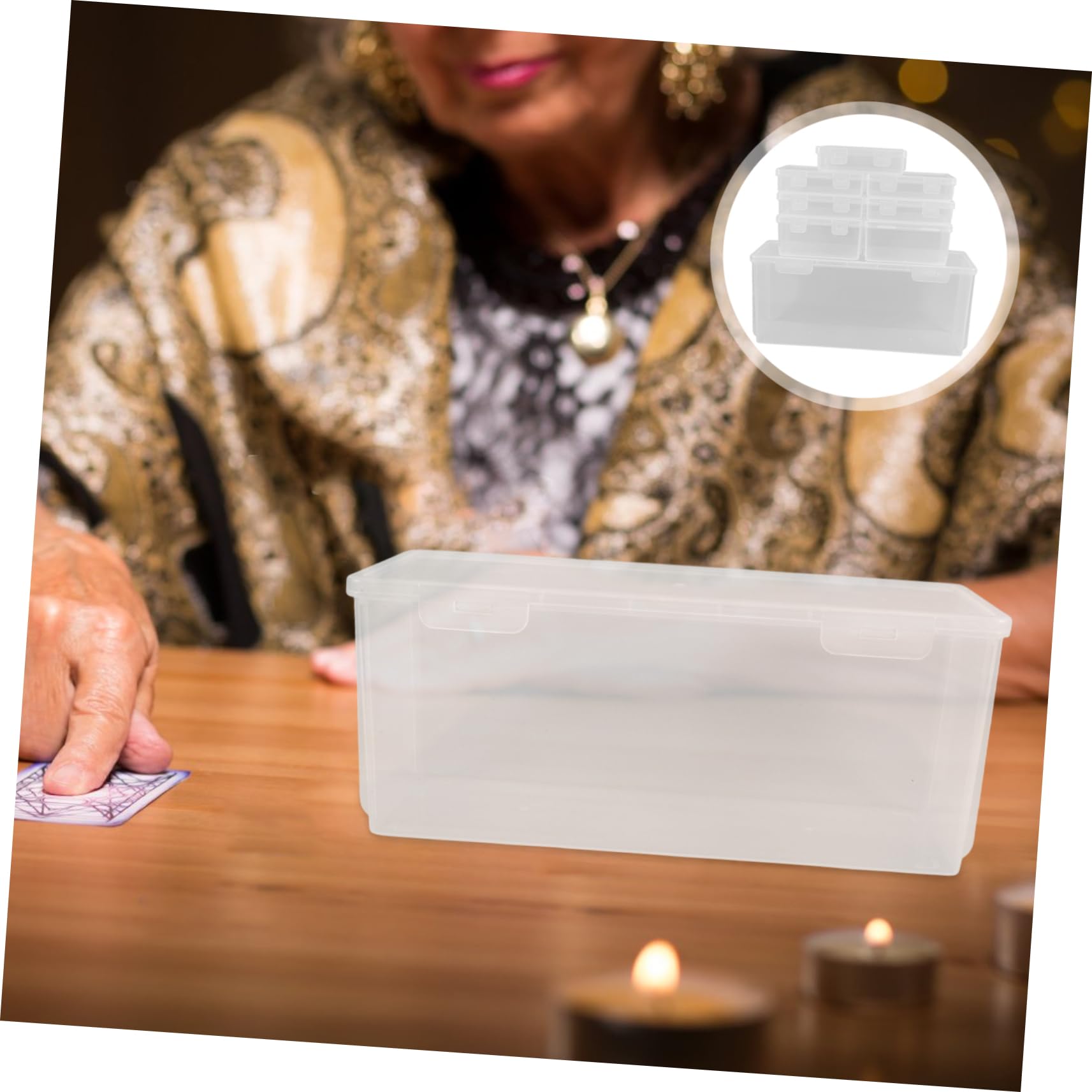 DOITOOL Scatole Carte Gioco Trasparenti 8 Pezzi PP