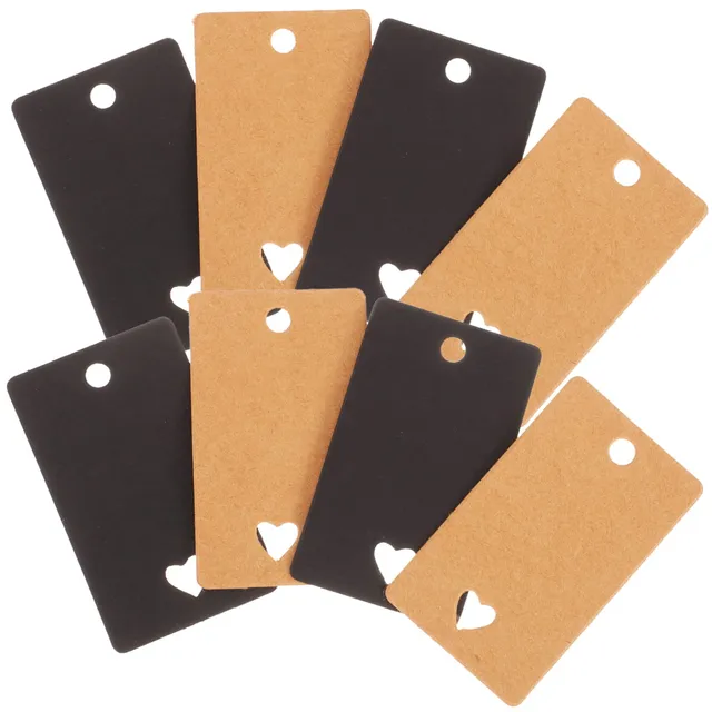DOITOOL Etichette Carta Forate Avana 200 Pezzi 5x3 cm