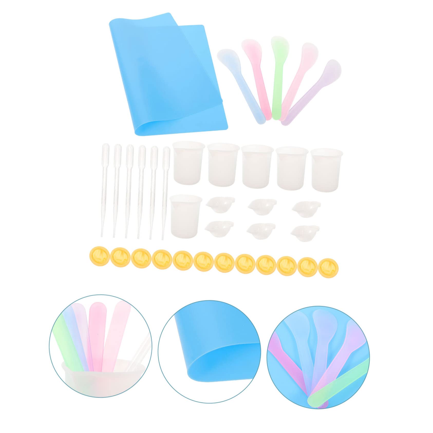 DOITOOL Set Resina Gioielli Tazze 100 ml Silicone 36 Pezzi