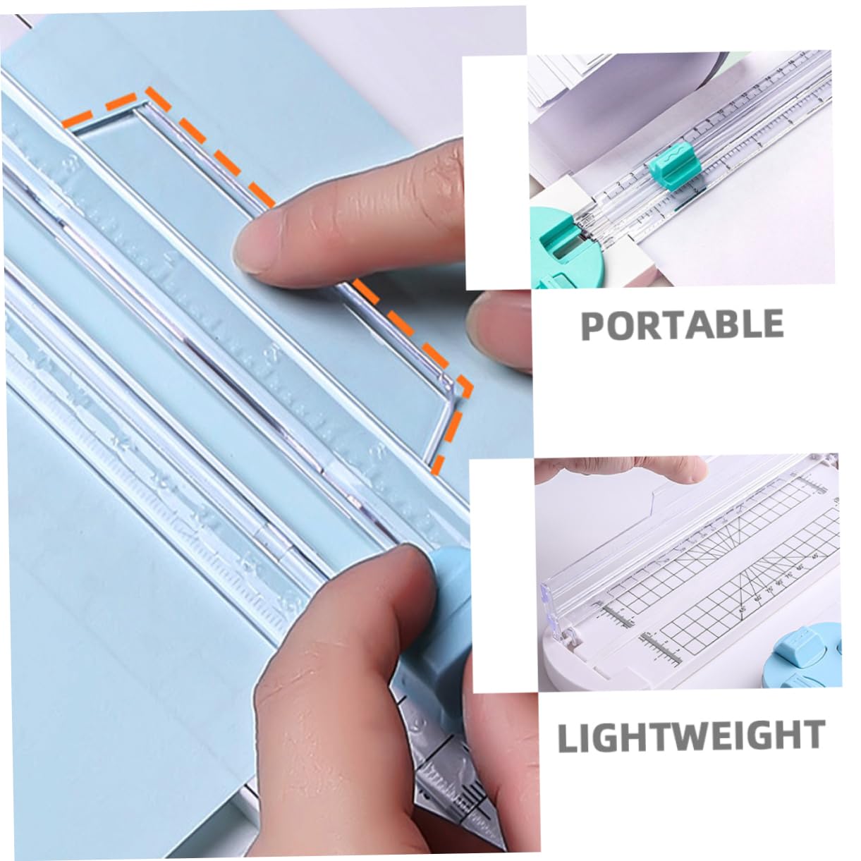 DOITOOL Taglierina Carta Portatile Antiscivolo 2 Pezzi