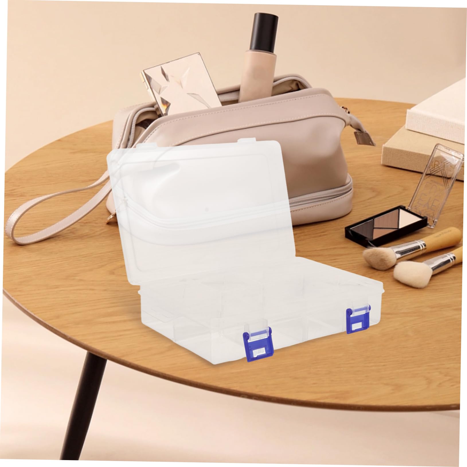 Doitool scatole organizer plastica trasparente 2 pezzi 20 cm