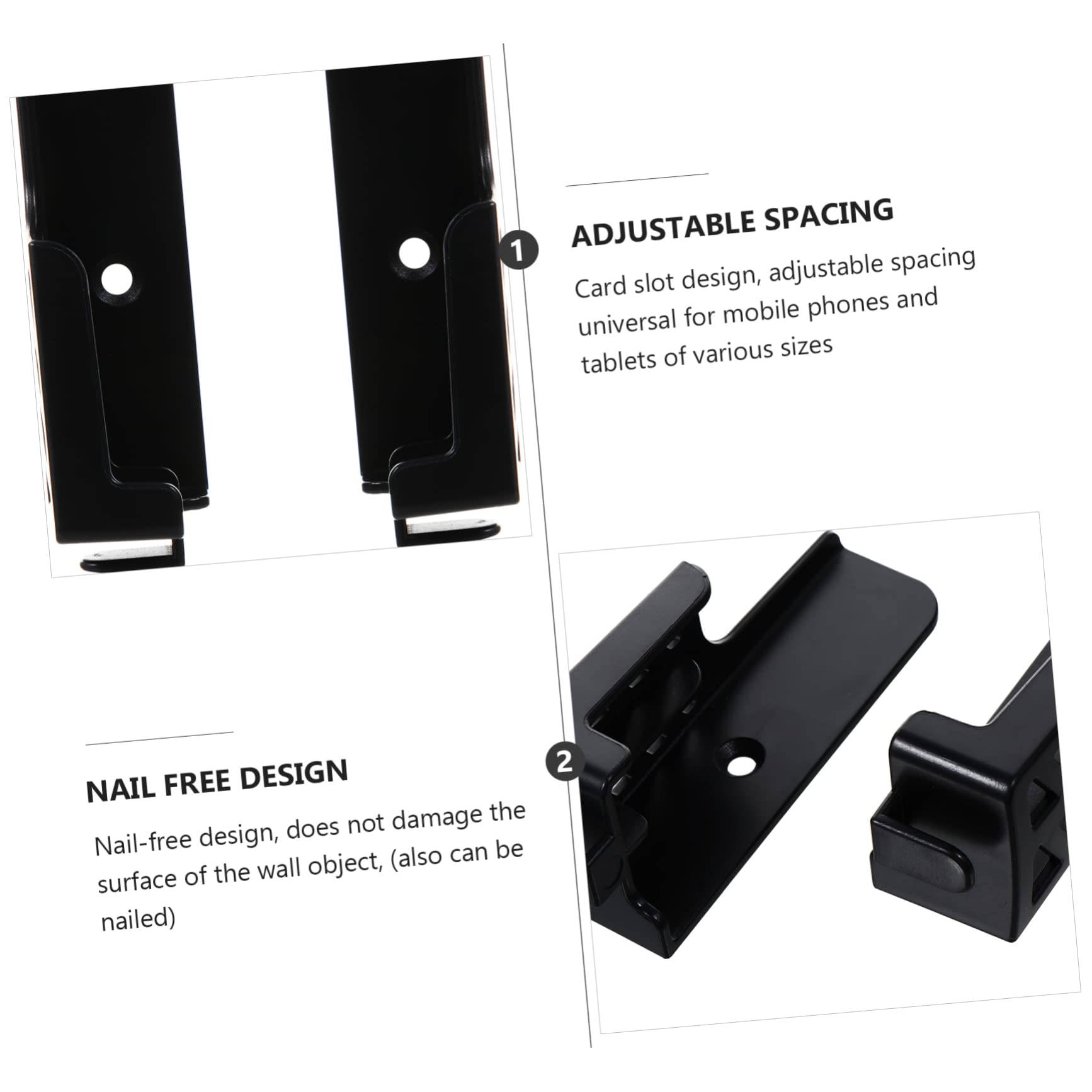 DOITOOL Supporto Parete Tablet Smartphone ABS Adesivo Viti
