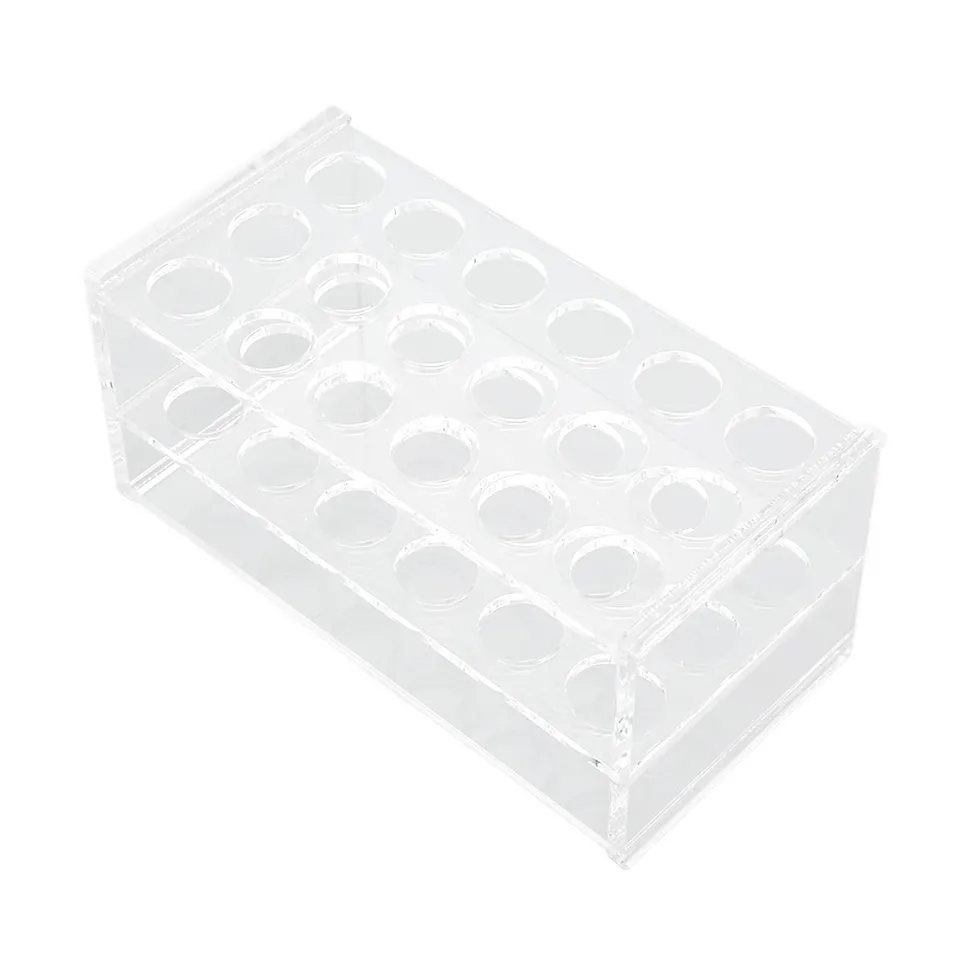 Saluaqui Portaprovette 17mm Acrilico 18 Fori 10/15 ml