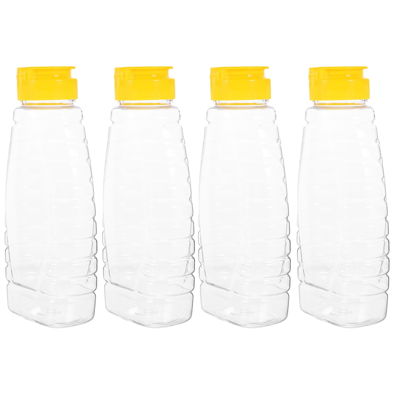 DOITOOL Bottiglia Plastica Trasparente Coperchio 4 Pezzi