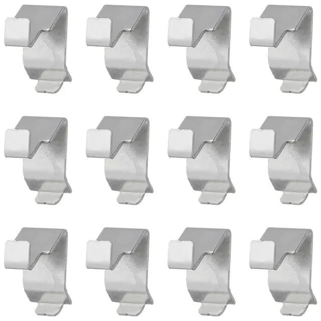 DOITOOL Clip per Mensole Metallo 3x2 cm 12 Pezzi
