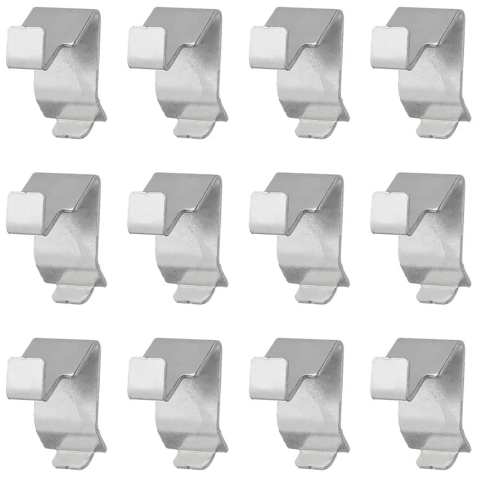 DOITOOL Clip per Mensole Metallo 3x2 cm 12 Pezzi