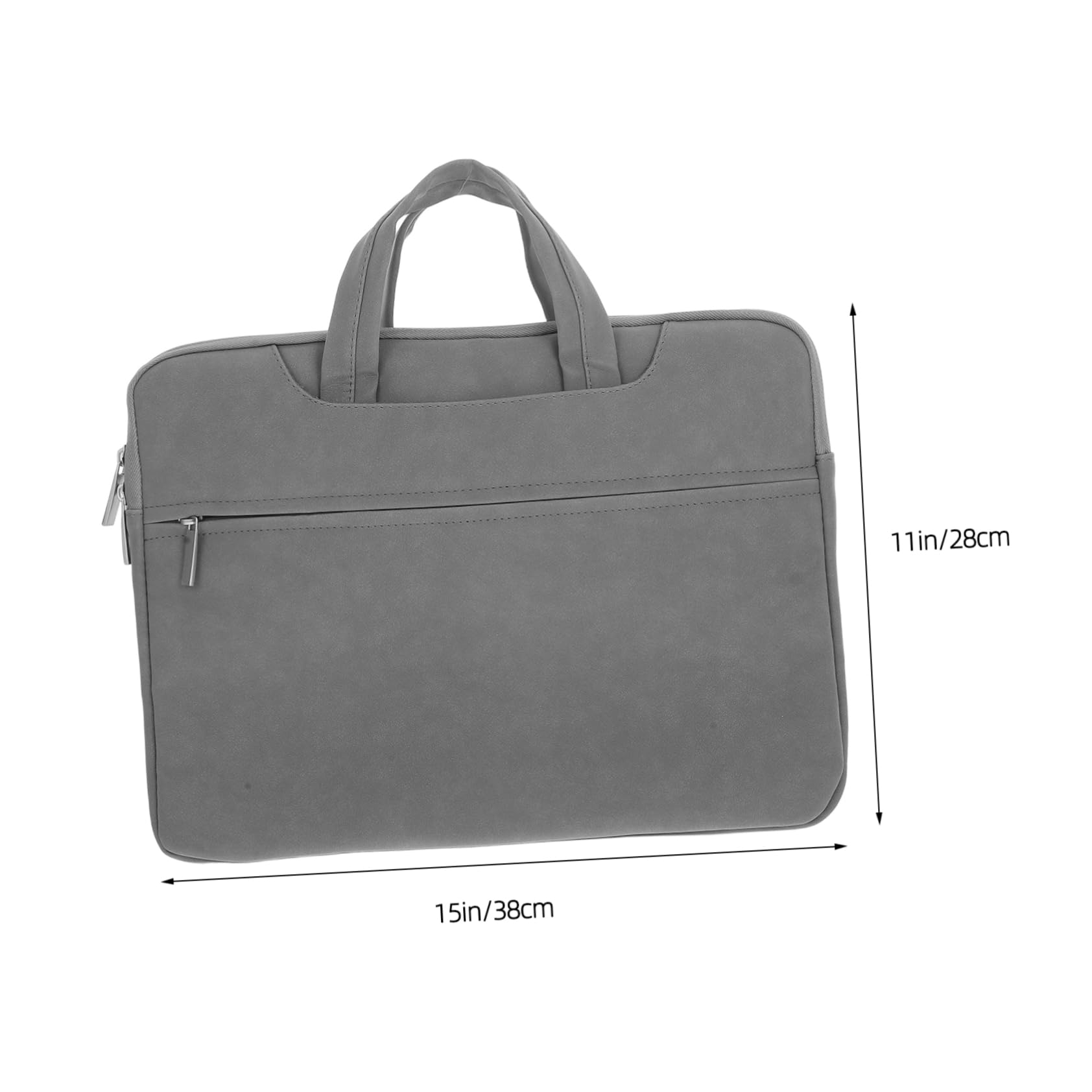 Doitool borsa laptop 14 pollici PU grigio scuro