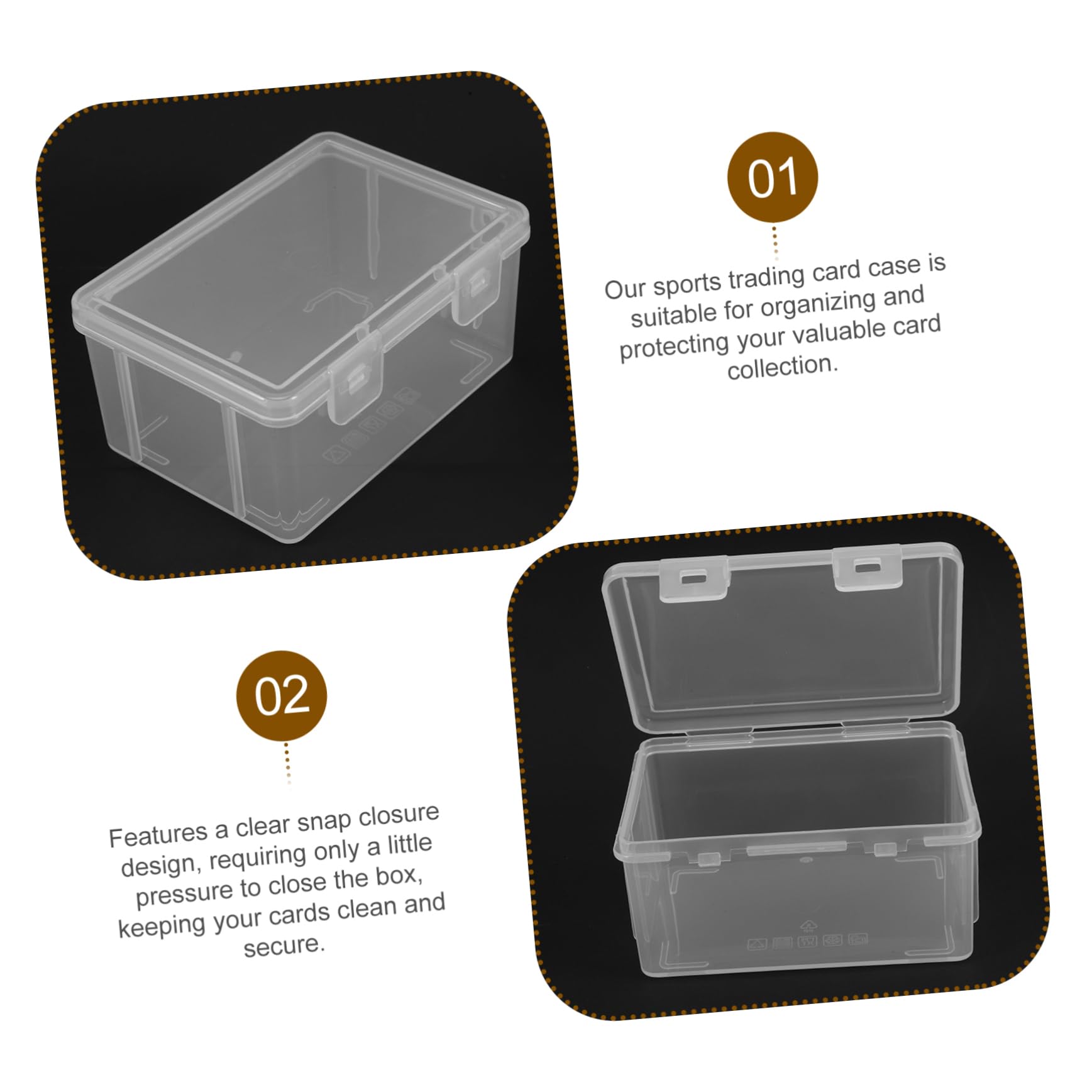 DOITOOL Scatole Carte Gioco Trasparenti 8 Pezzi PP