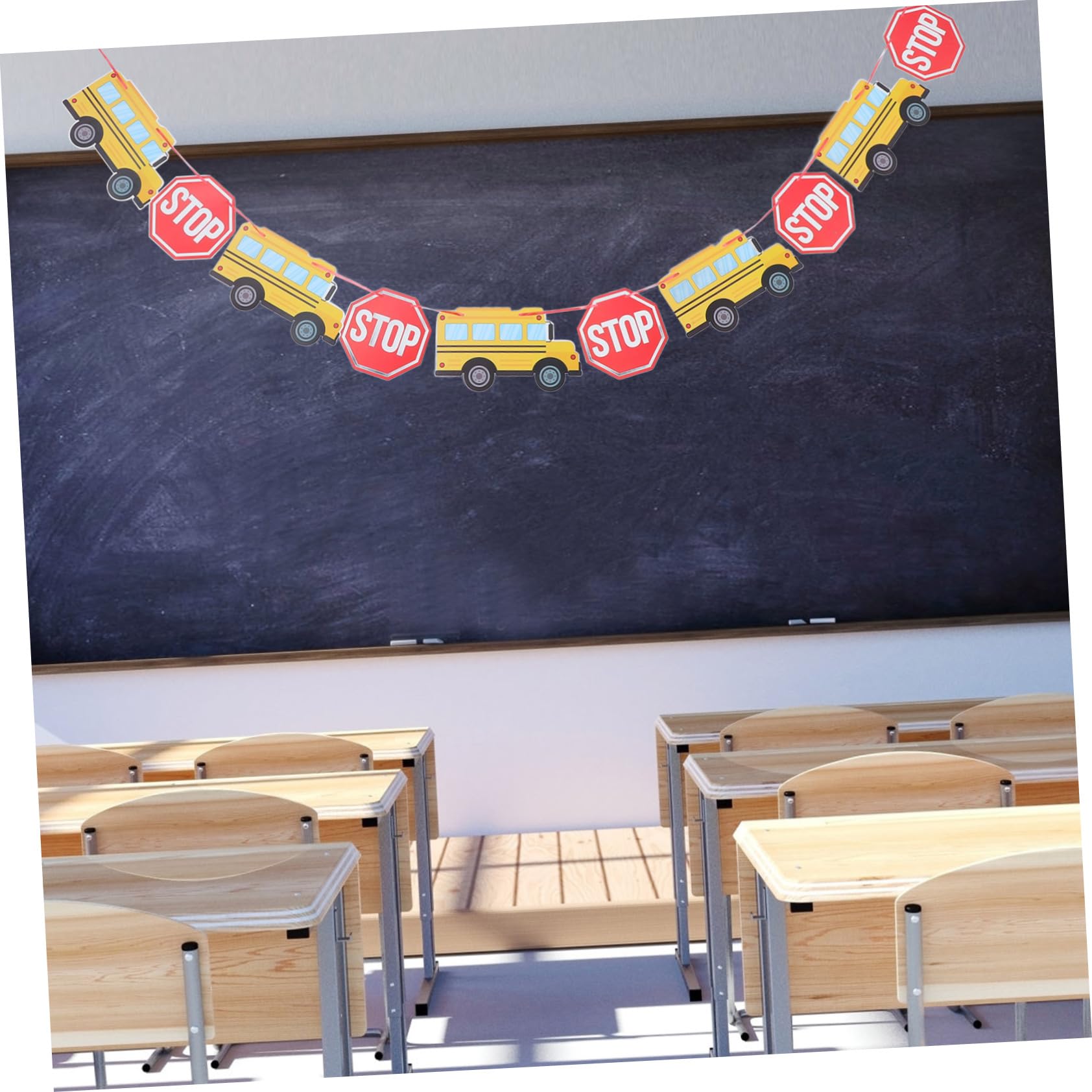 DOITOOL striscione bentornato scuola decorazione aula in cartoncino