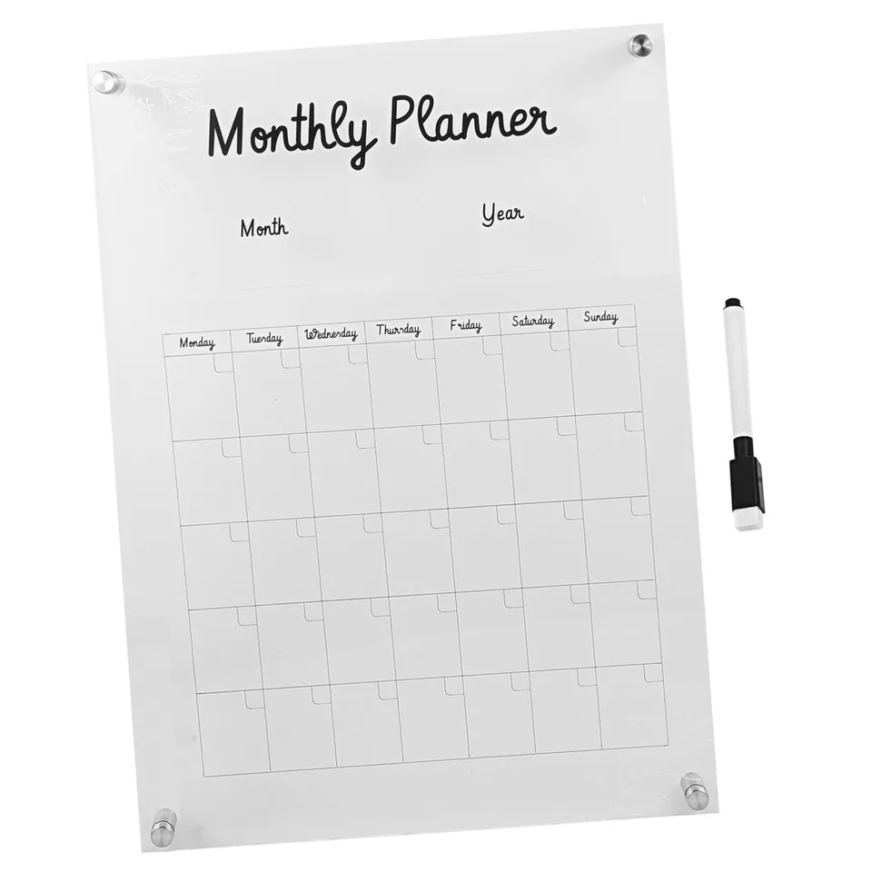 DOITOOL Lavagna Planning Settimanale Acrilico 40x29,7 cm