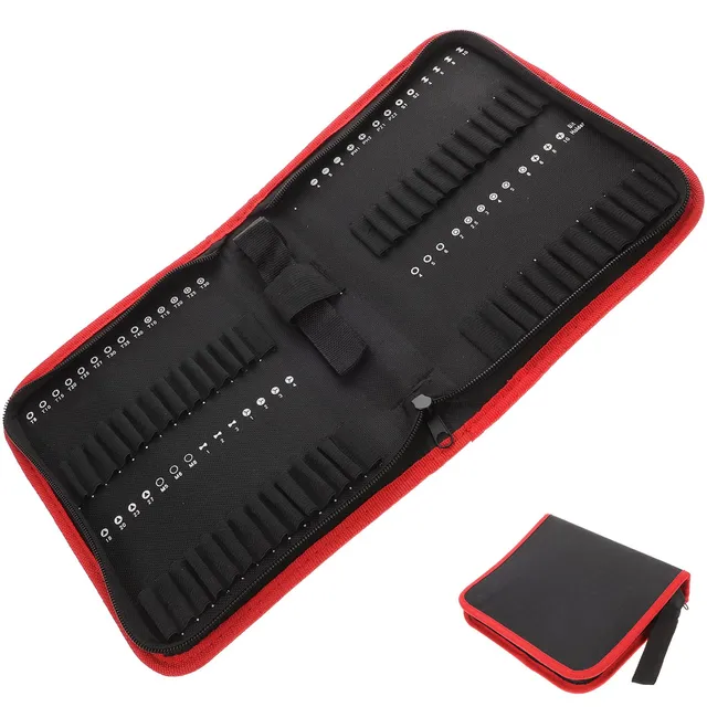 DOITOOL astuccio punte trapano Oxford 55 posti con cerniera