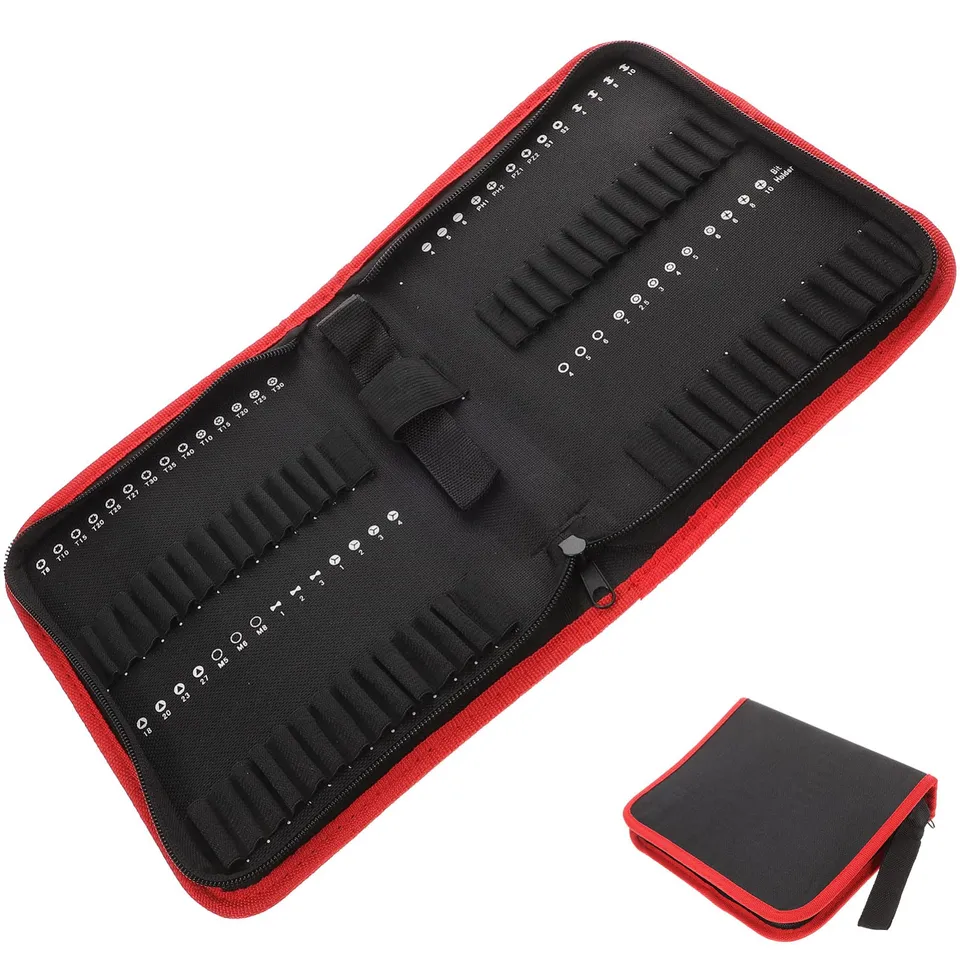 DOITOOL astuccio punte trapano Oxford 55 posti con cerniera