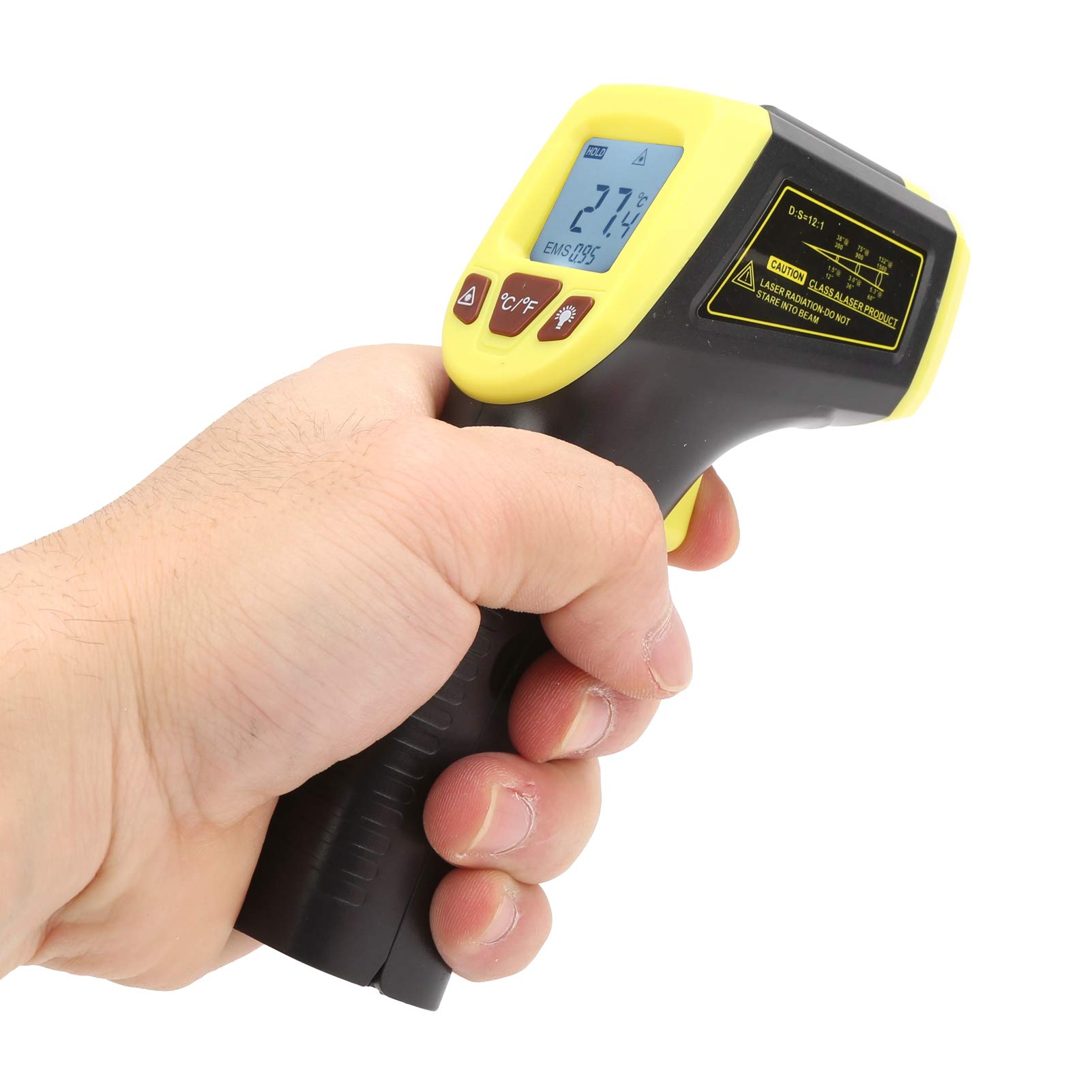 Saluaqui GM320S Termometro a Infrarossi Giallo LCD