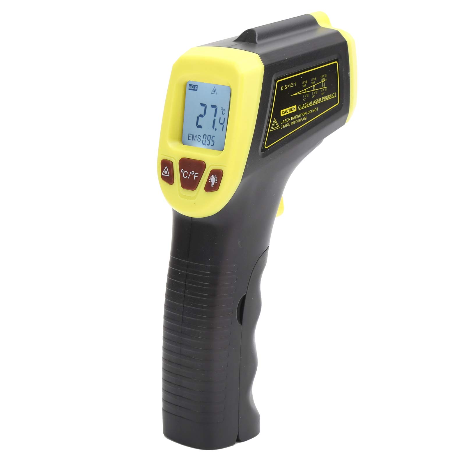 Saluaqui GM320S Termometro a Infrarossi Giallo LCD