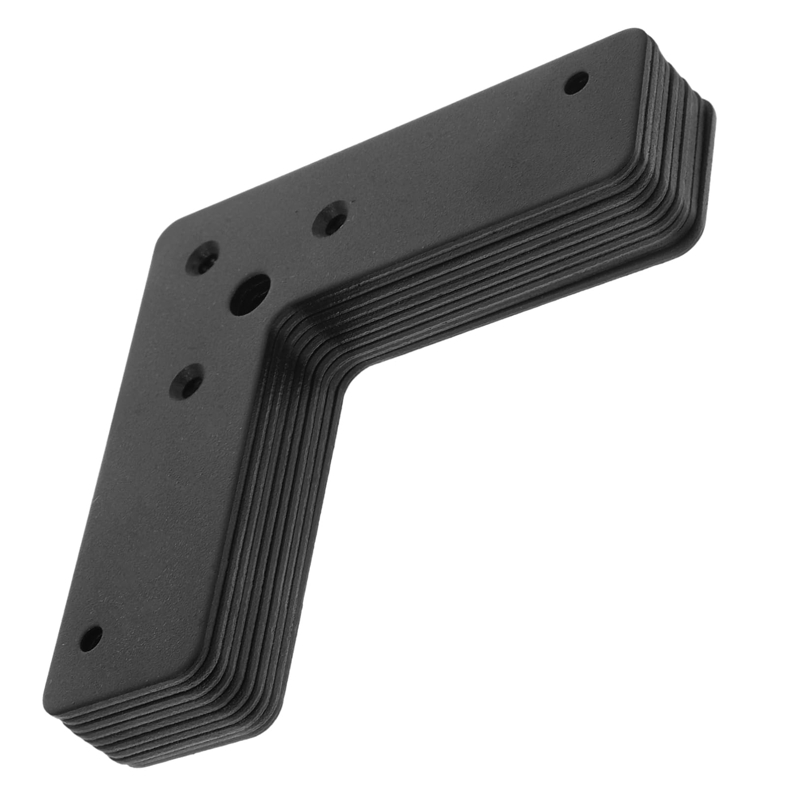 DOITOOL Staffe Angolari Acciaio Inox Nere 10 Pezzi 10x10 cm