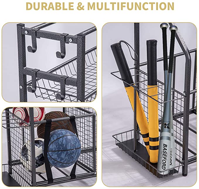 Yexati King rastrelliera attrezzi sportivi garage metallo