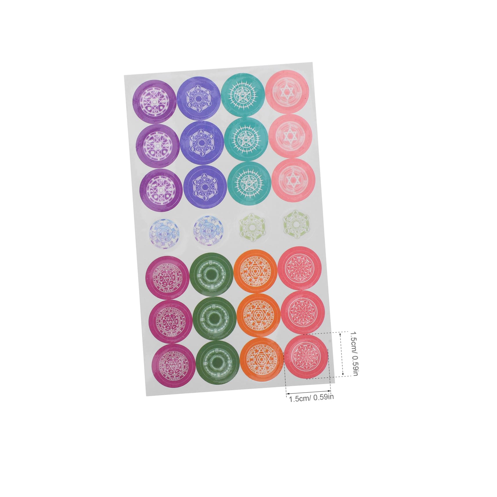 DOITOOL Anellini rinforzo fori adesivi 20 pezzi 1,5 cm