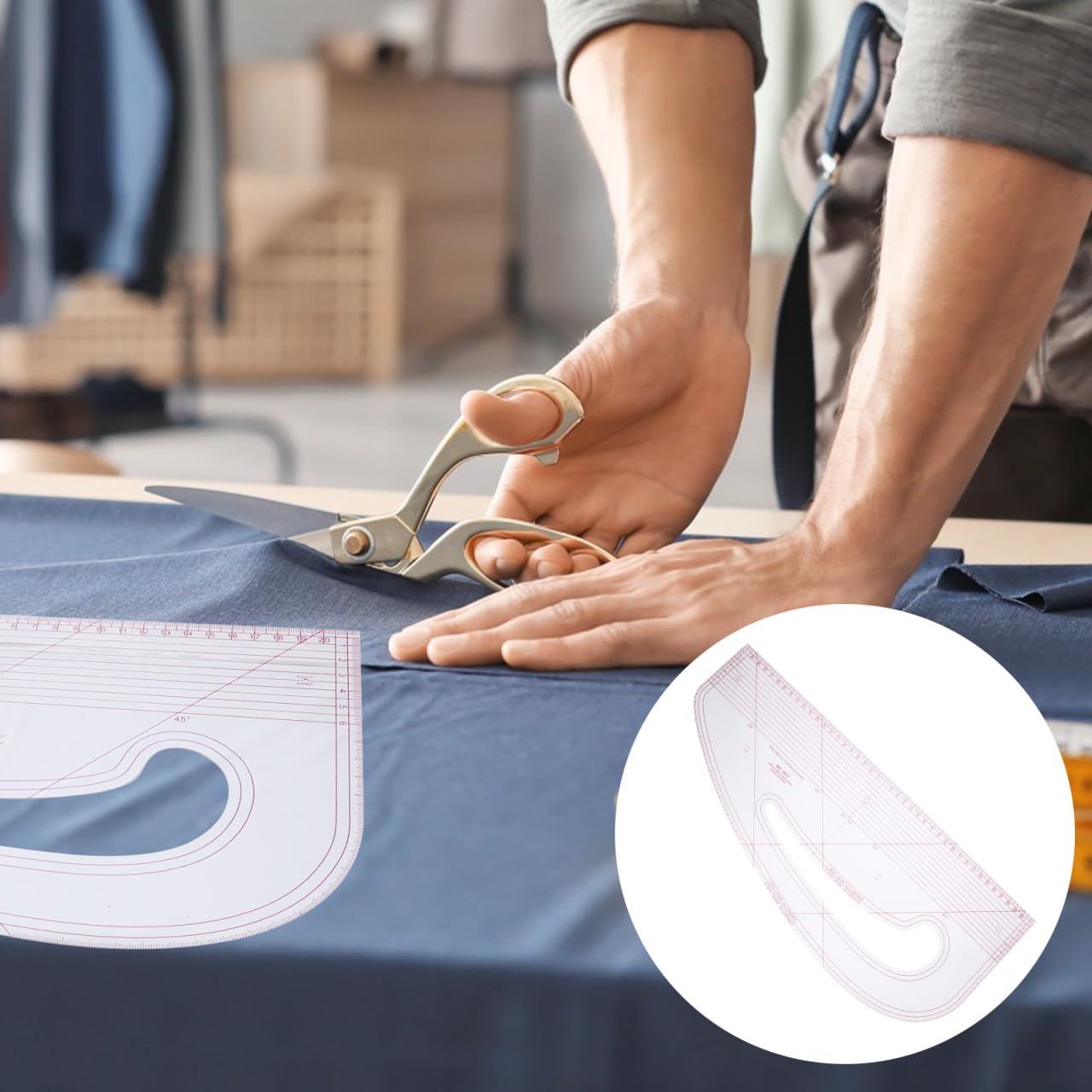 DOITOOL Righello Curvo Sartoria in PC per Cartamodelli