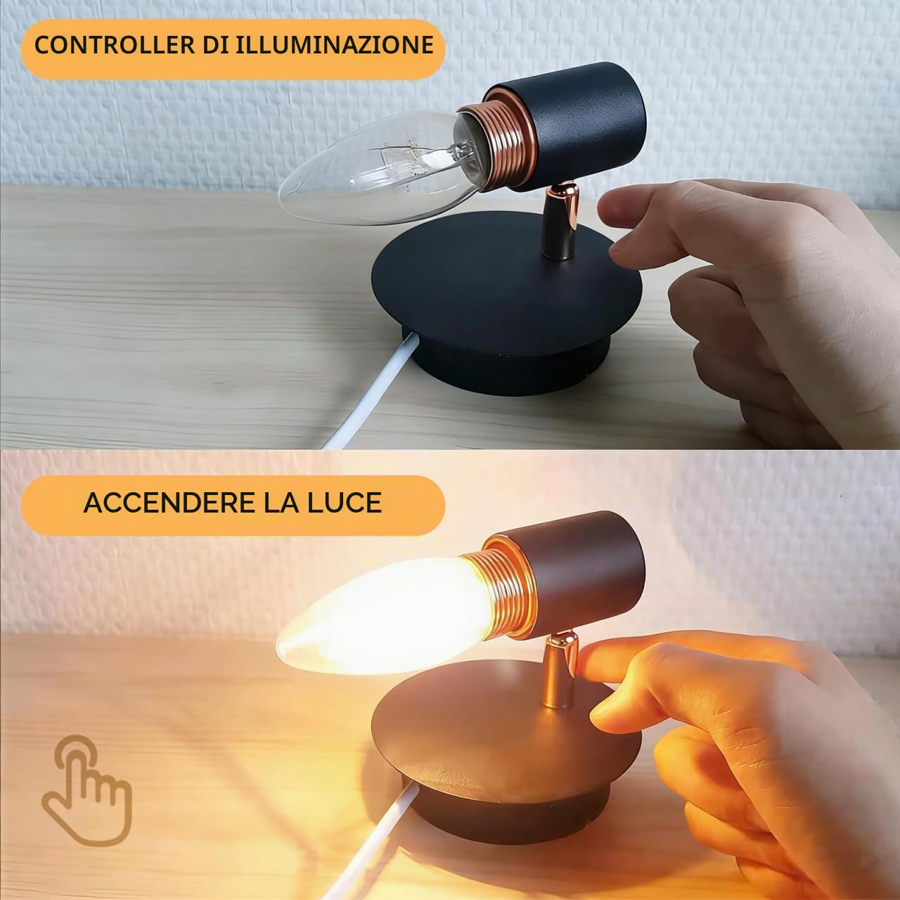 DOITOOL Interruttore touch dimmer 4 vie lampada tavolo 250V
