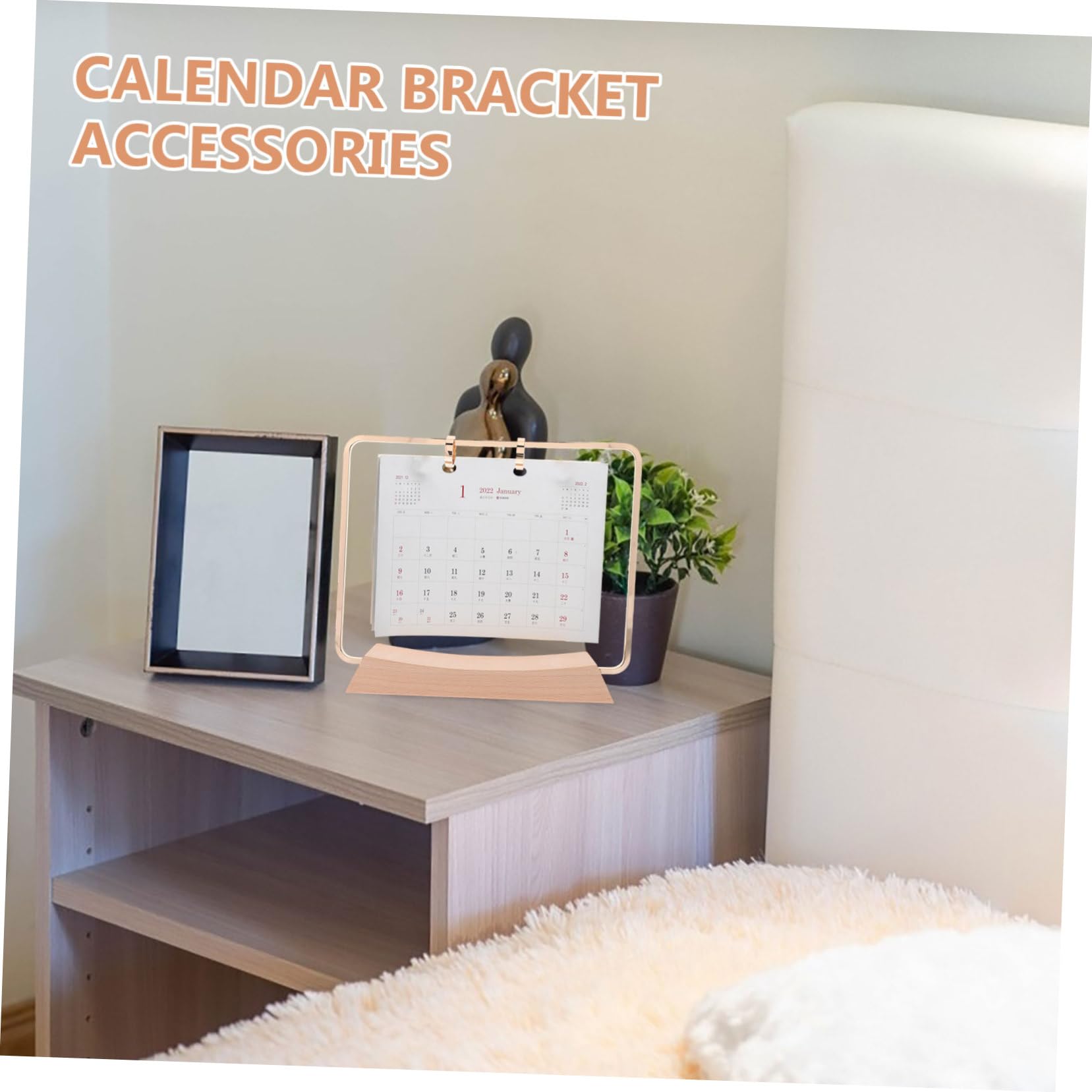 Doitool Supporto Calendario Tavolo oro 23x18 cm