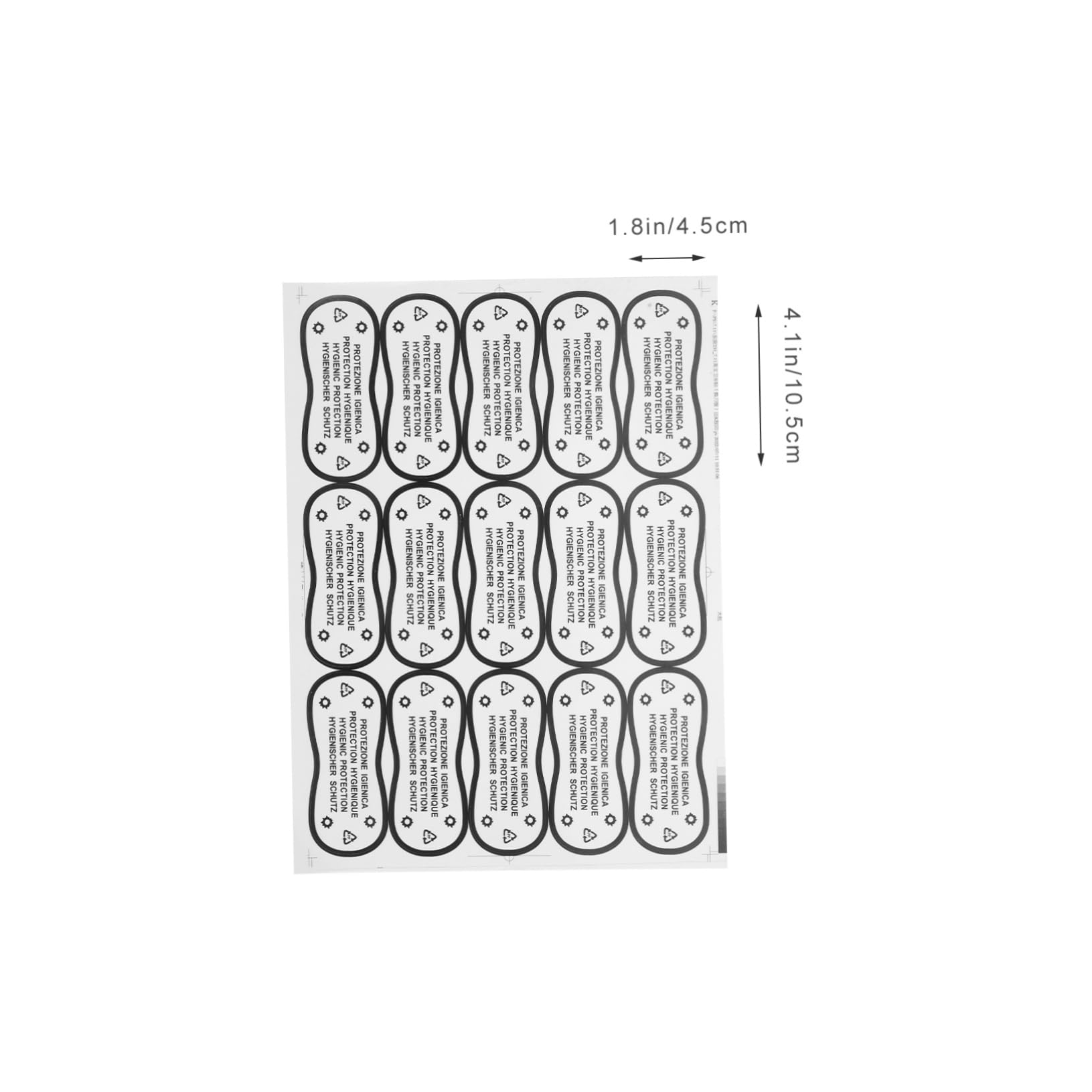 DOITOOL Adesivi Protettivi Costume 100 Pezzi PVC Assortiti