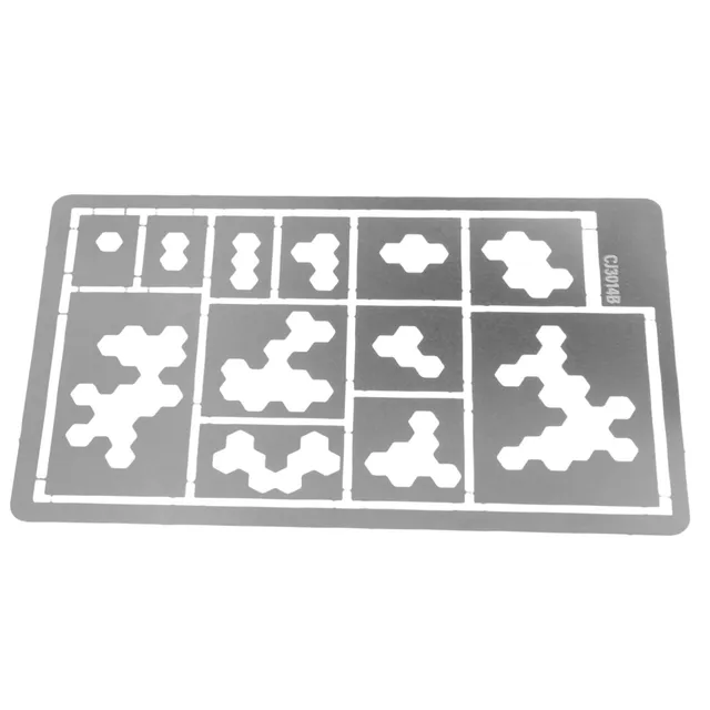 DOITOOL Stencil Mimetico Acciaio Inox Argento Spray
