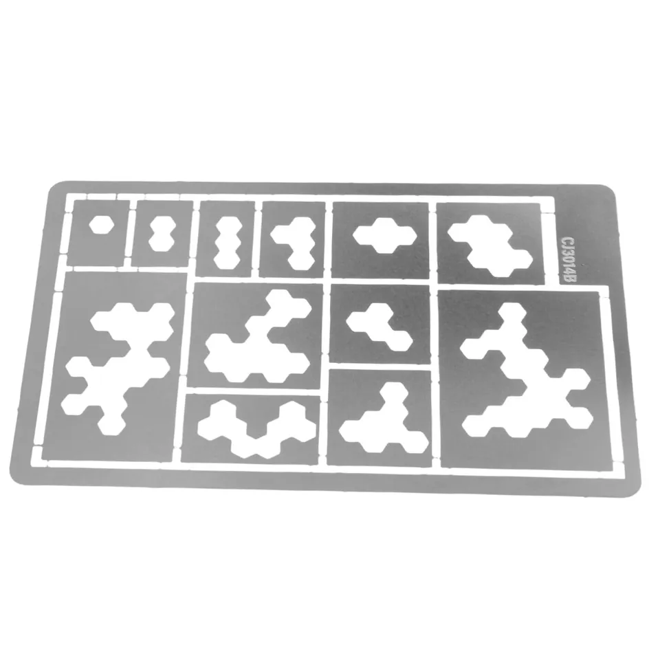 DOITOOL Stencil Mimetico Acciaio Inox Argento Spray