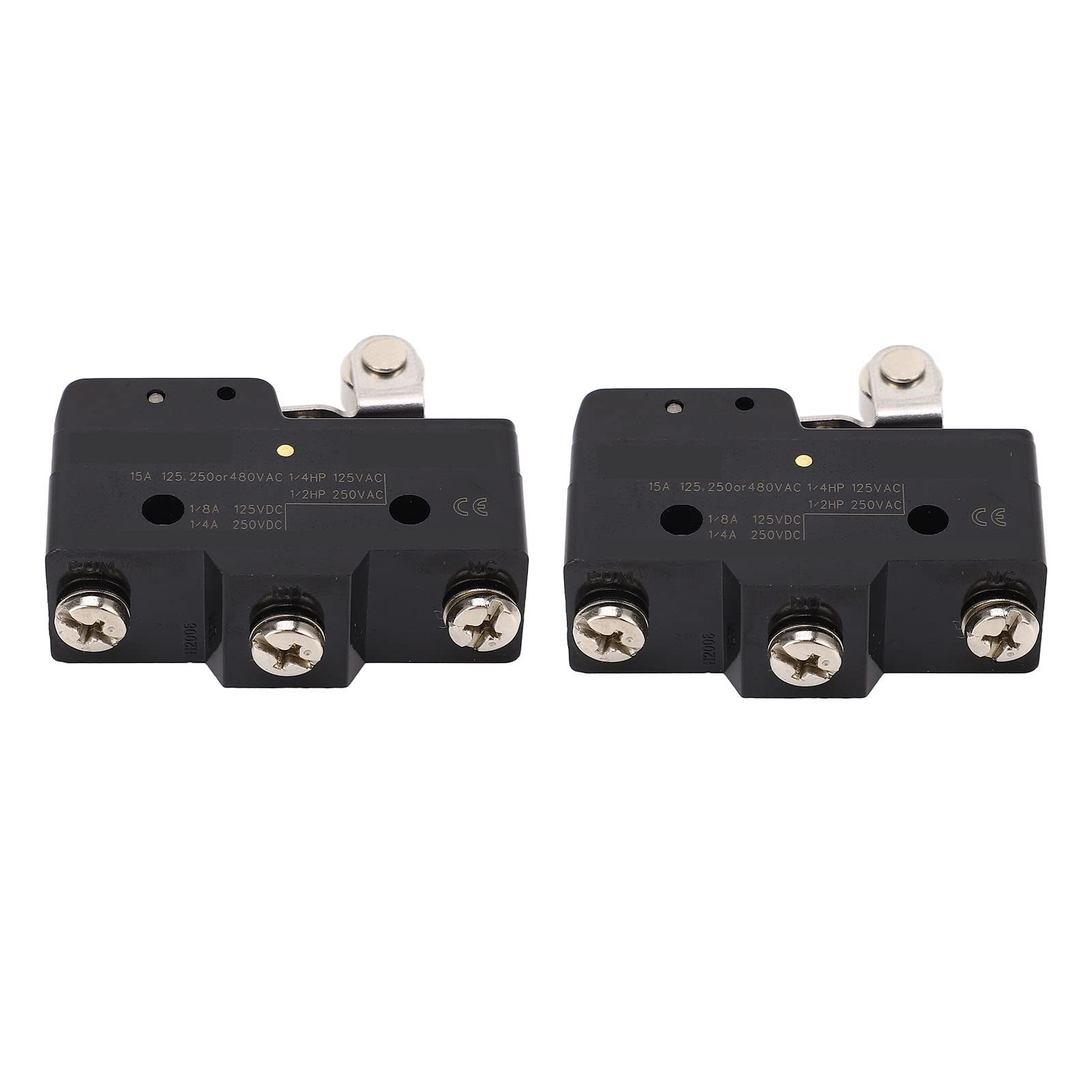Saluaqui Microinterruttori Finecorsa 2 Pezzi 250V Leva Rullo