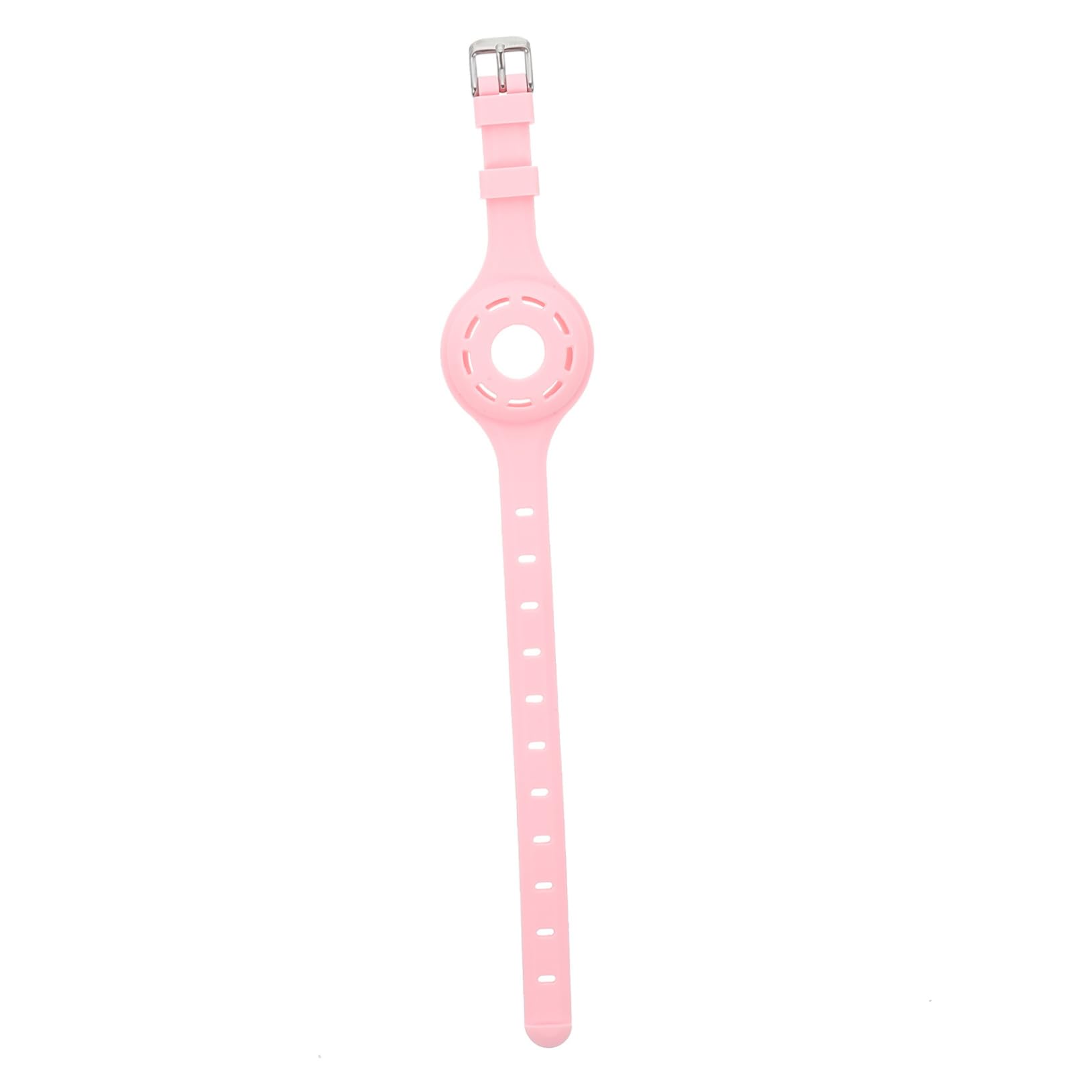 DOITOOL collare cane porta AirTag silicone rosa 1 pz regolabile