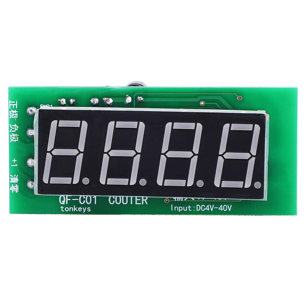 Saluaqui QF C04 Modulo Contatore Digitale 4 Cifre DC4-40V Memoria