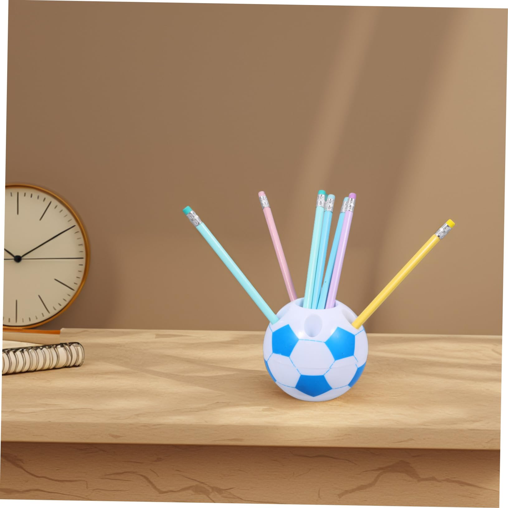 DOITOOL Portapenne Calcio Plastica Rotondo 2pz 9x8 cm