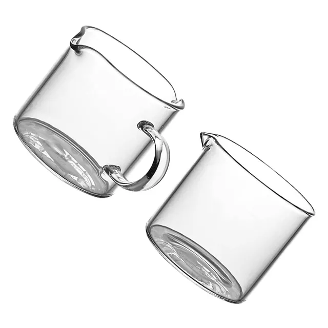 DOITOOL Mini Lattiera Vetro 2 Pezzi 7cm con Beccuccio