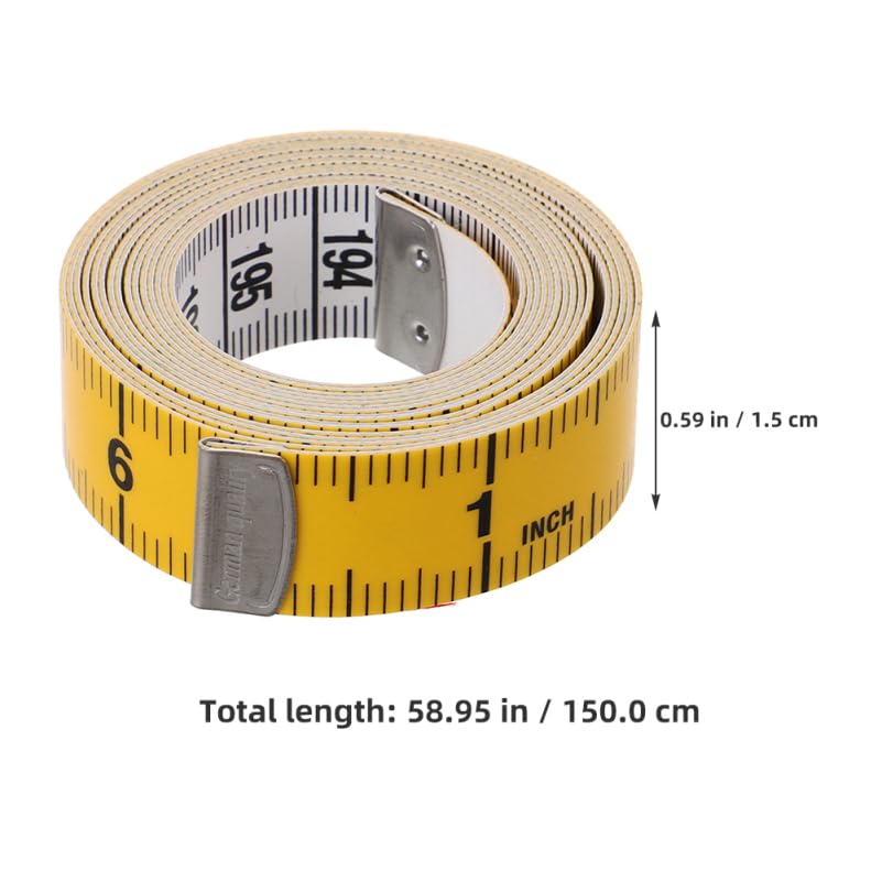 DOITOOL Metro a Nastro Sartoria 150 cm Doppia Scala