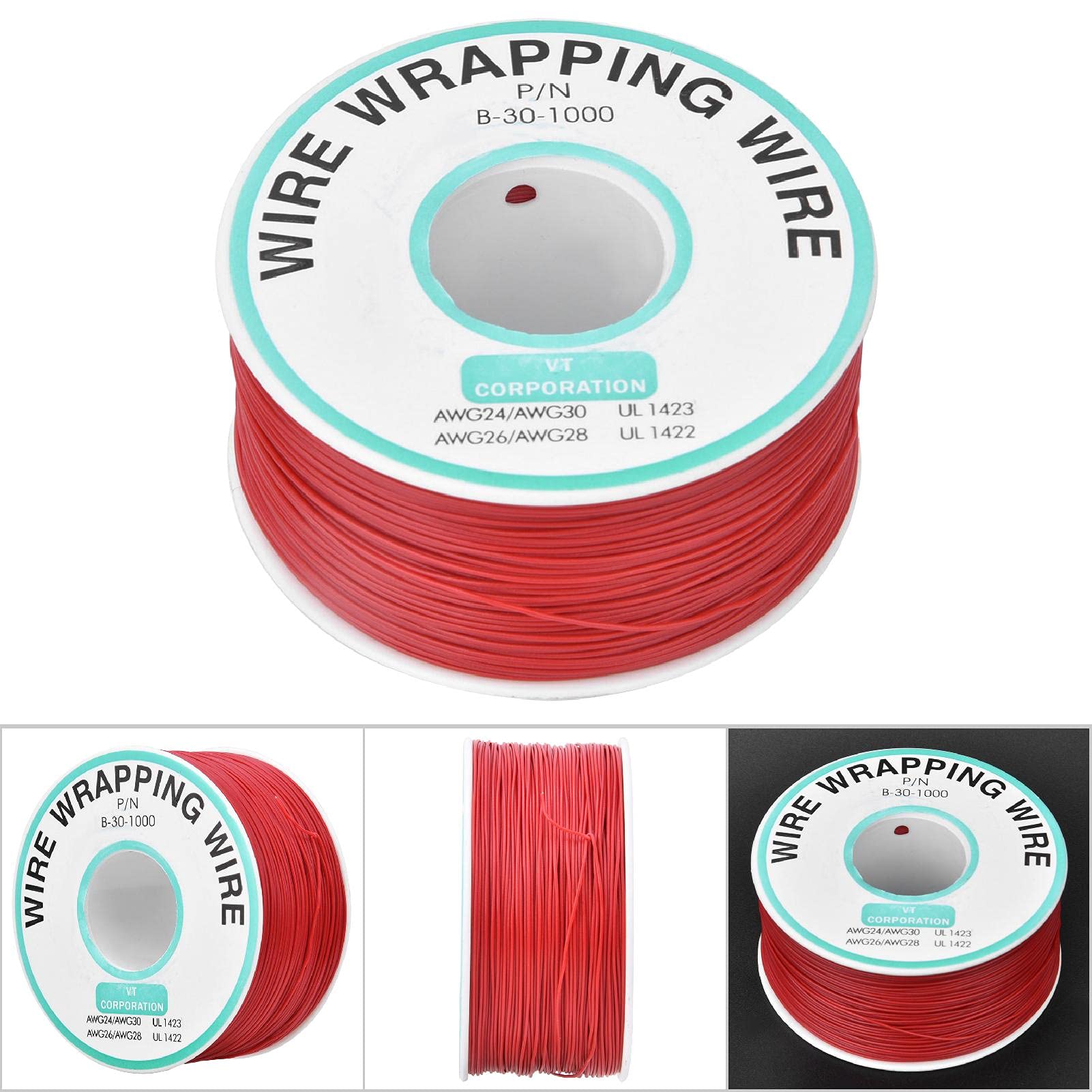 Saluaqui Filo Rosso per PCB 30 AWG 300 m Rame Stagnato