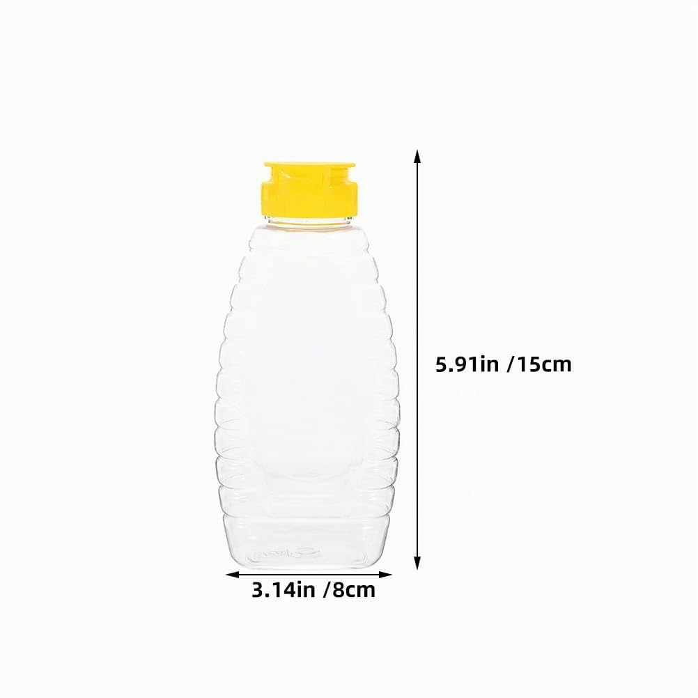 DOITOOL Bottiglia Plastica Trasparente Coperchio 4 Pezzi