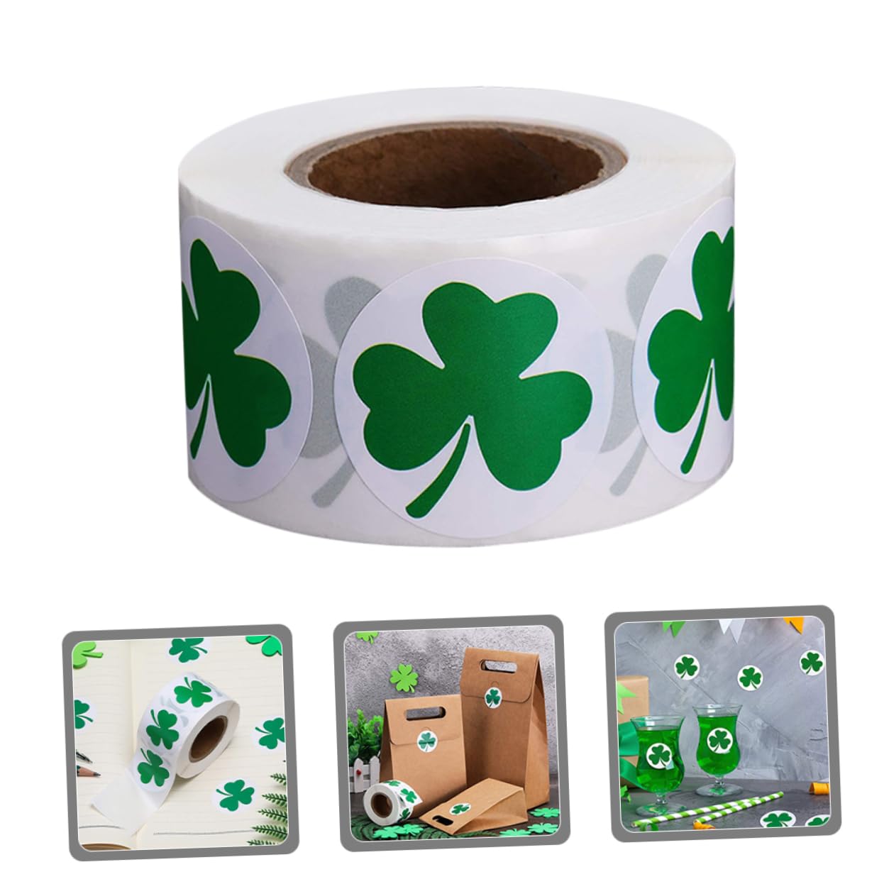 DOITOOL Adesivi Trifoglio San Patrizio 3 Rotoli