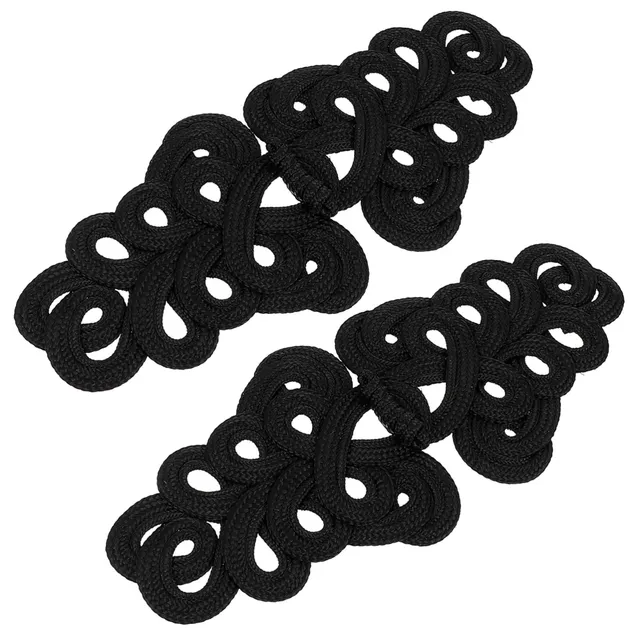 DOITOOL bottoni cinesi nodo per qipao neri 2 paia