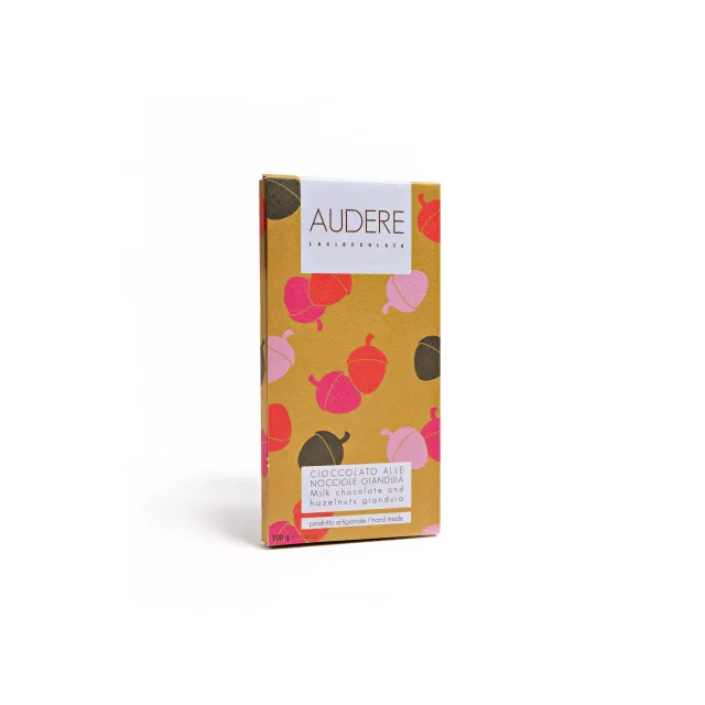Audere Tavoletta Latte e Nocciole Gianduia 100 g