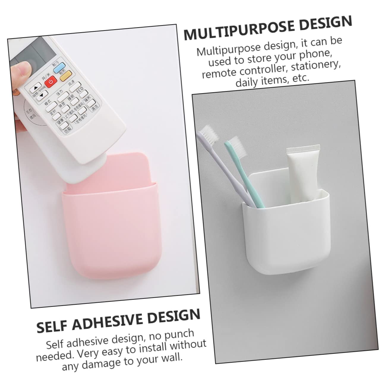 DOITOOL Porta Cellulare Muro Autoadesivo ABS 1 Pezzo