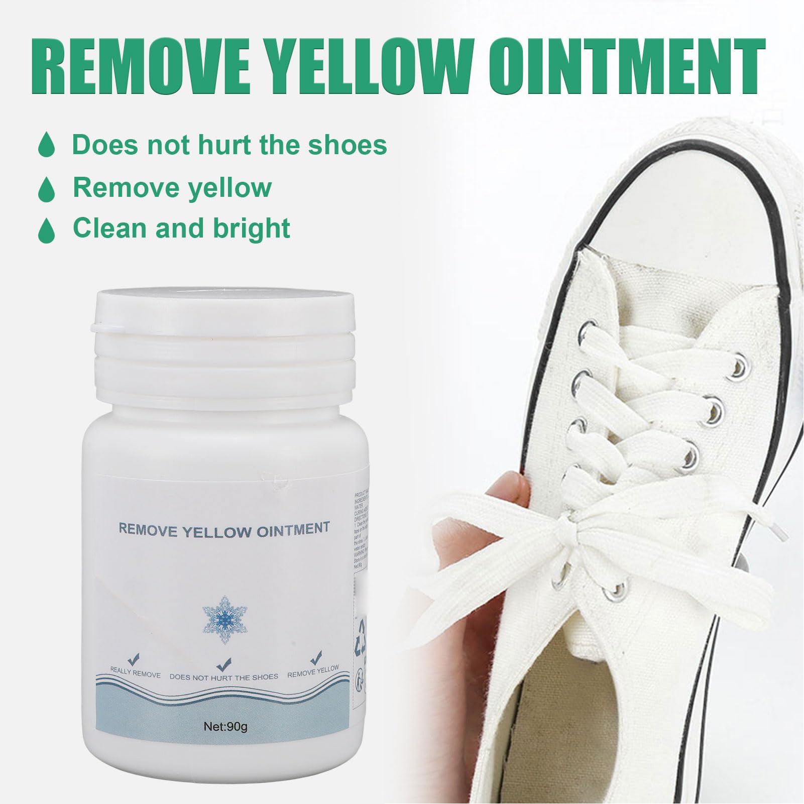 Saluaqui Crema Pulente Sneaker Bianche 90 g 3 Pezzi Anti-giallo