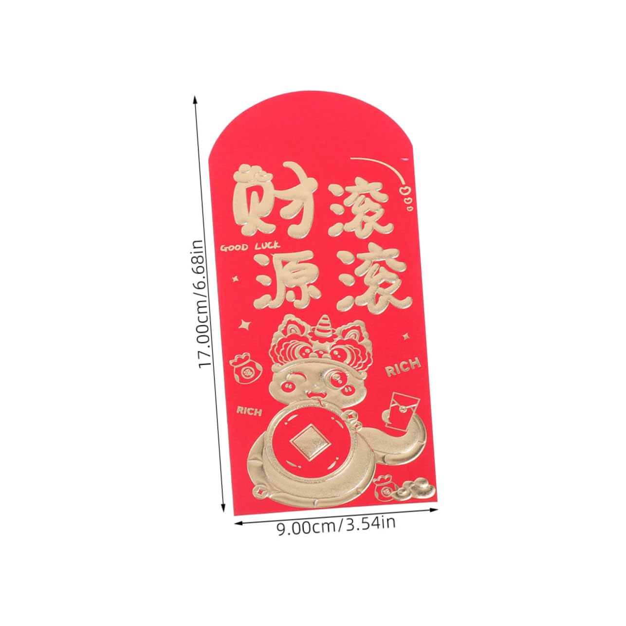 DOITOOL Buste Rosse Cinesi Carta 24 Pezzi 17x9 cm