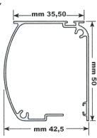 GrecoShop zanzariera a rullo 150x250 porta bianca alluminio