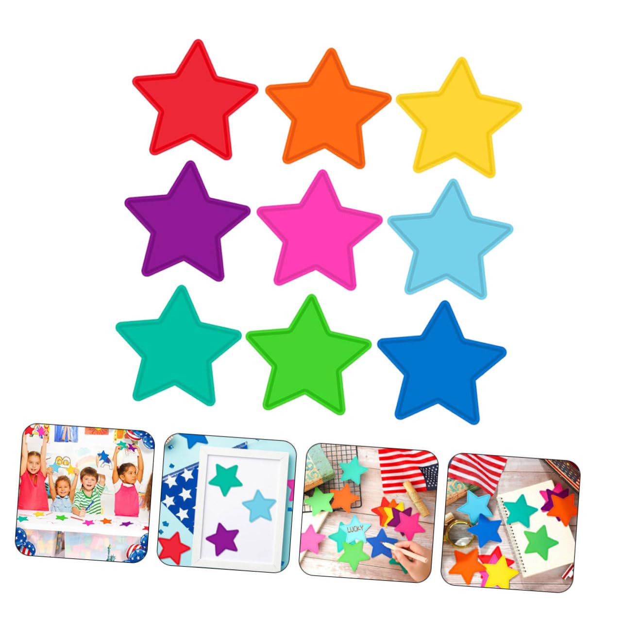 DOITOOL Stelle Cartoncino 108 Pezzi Colorate Aula
