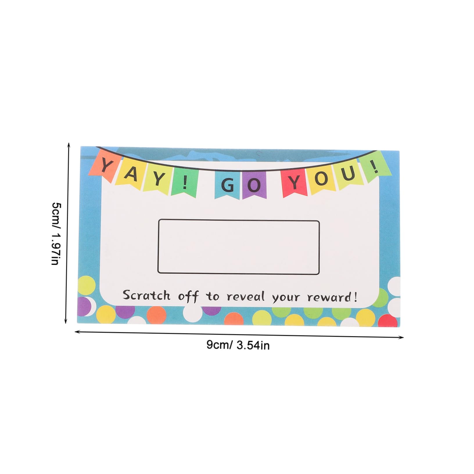 DOITOOL Carte Gratta e Vinci Personalizzabili 100 Pezzi